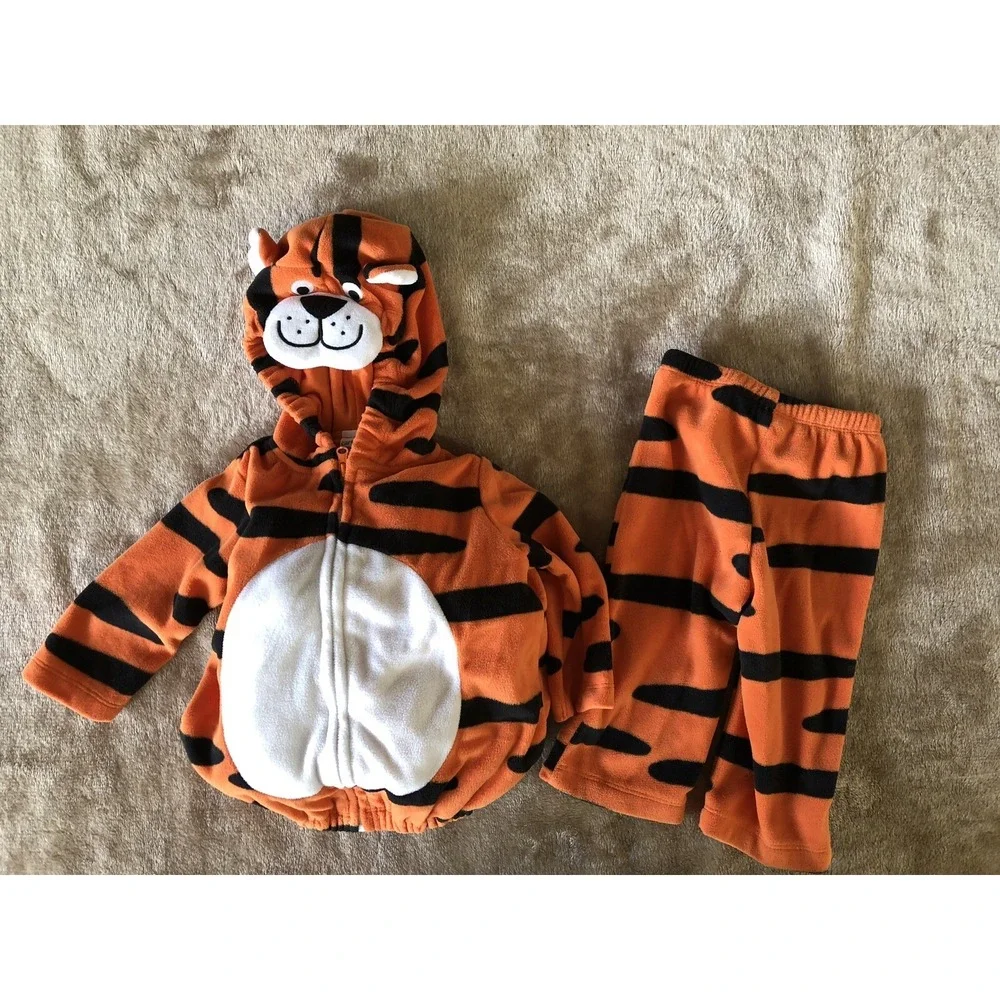 Carter's Tiger Costume 6-9 Months Orange 2 Piece Dress-ups Halloween - Picture 12 of 12